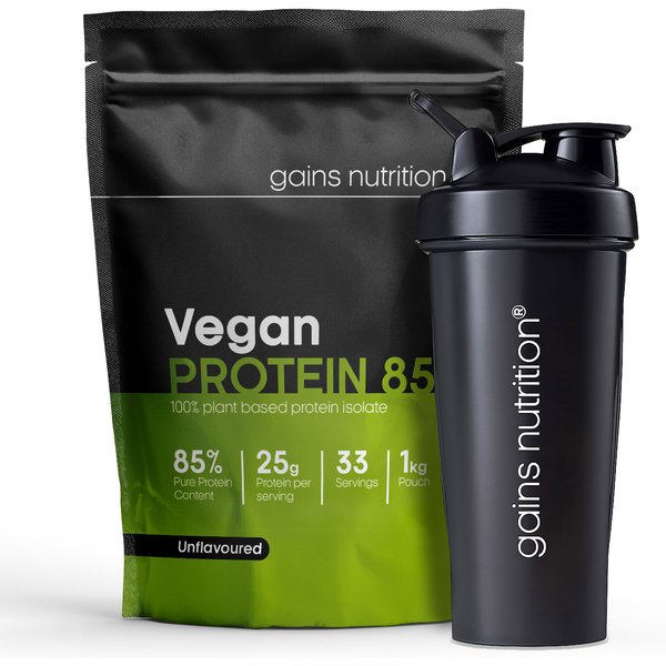 Vegan Protein 85 | 1KG | + 600ml Shaker Black