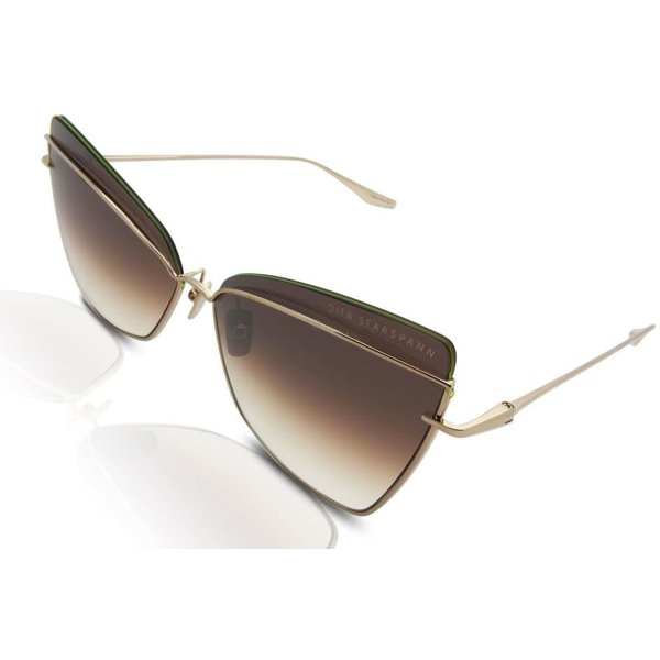 Dita Starspann Women's Sunglasses DTS531-61-01-Z White Gold/Dark Brown Gradient