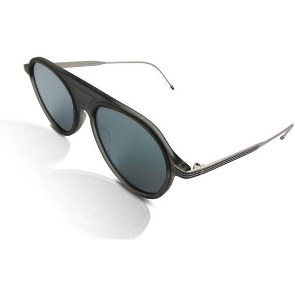 Thom Browne TB-809 Sunglasses B-GRY-SLV-Grey/Silver 55mm