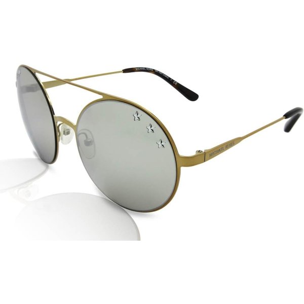 Michael Kors Cabo MK1027 Women's Sunglasses 11936G - Pale Gold/Silver Mirror
