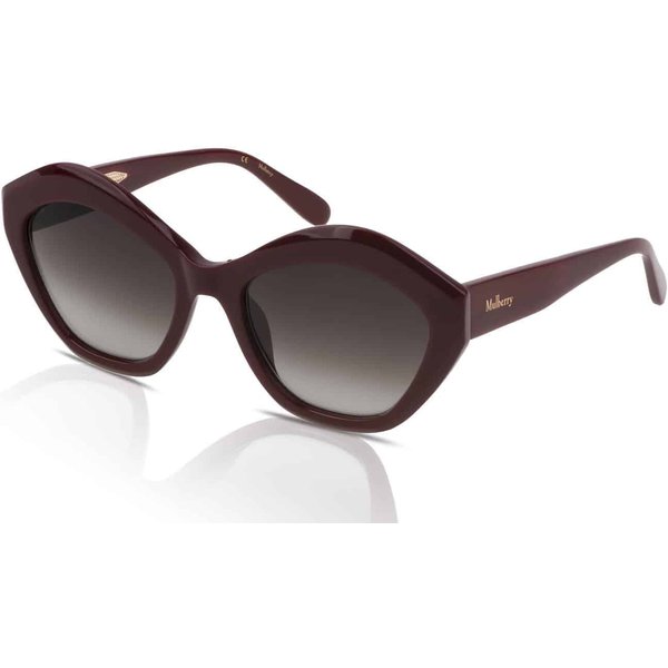 Mulberry Evie SML169 Women's Sunglasses 09FH Shiny Full Bordeaux/Brown Gradient