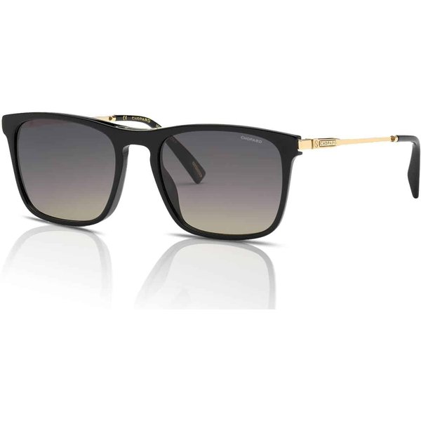 Chopard SCH329 Women's Sunglasses 700P Shiny Black/Smoke Gradient Polarised