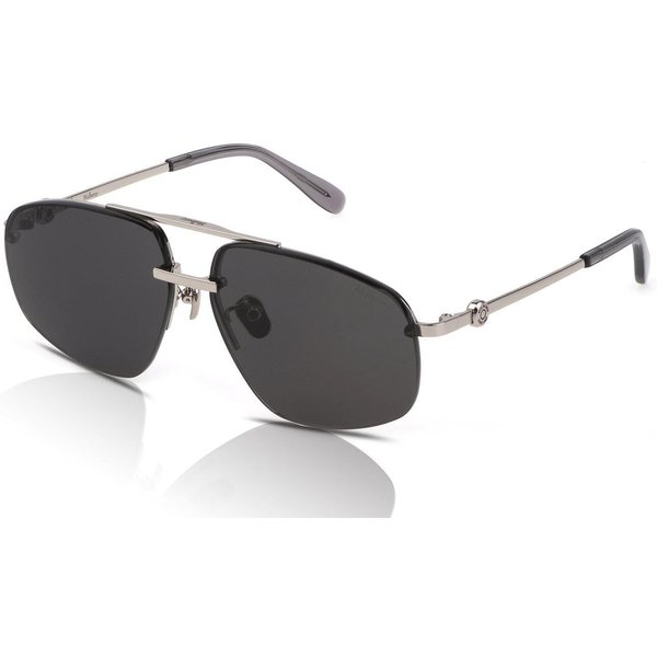 Mulberry City SML185 Sunglasses 579Y Total Shiny Palladium/Smoke