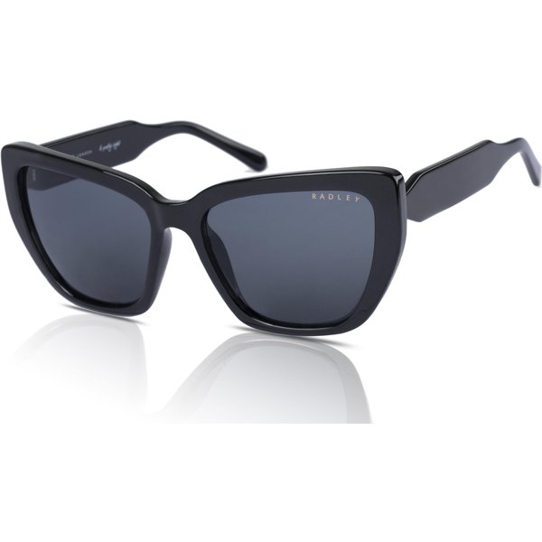 Radley Montague RDS-6501 Women's Sunglasses 104 Black/Solid Smoke