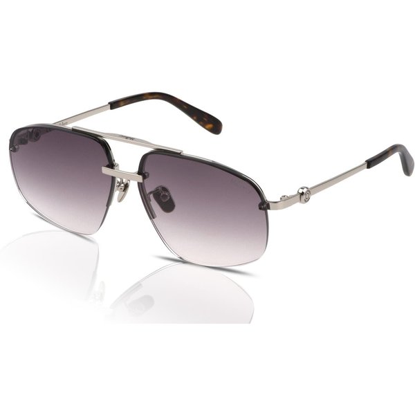 Mulberry City SML185 Sunglasses 0579 Shiny Full Palladium/Red Gradient