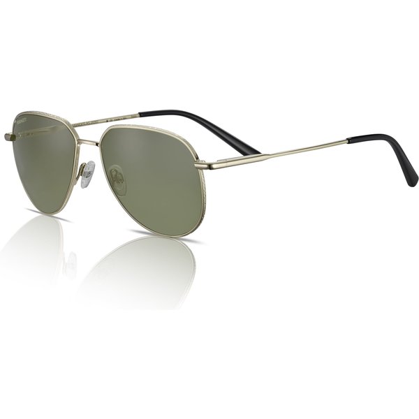 Serengeti Haywood SS543003 Men's Sunglasses Shiny Light Gold/Green Mineral Polarised 555nm
