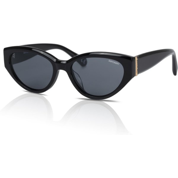 Superdry SDS-5013 Women's Sunglasses 104 Black Gold/Solid Smoke