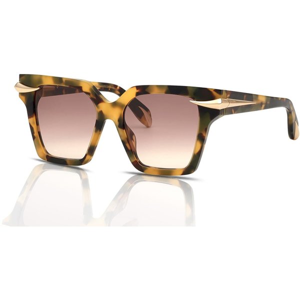 Roberto Cavalli SRC002M Women's Sunglasses 0AGG Shiny Vintage Havana/Brown Gradient