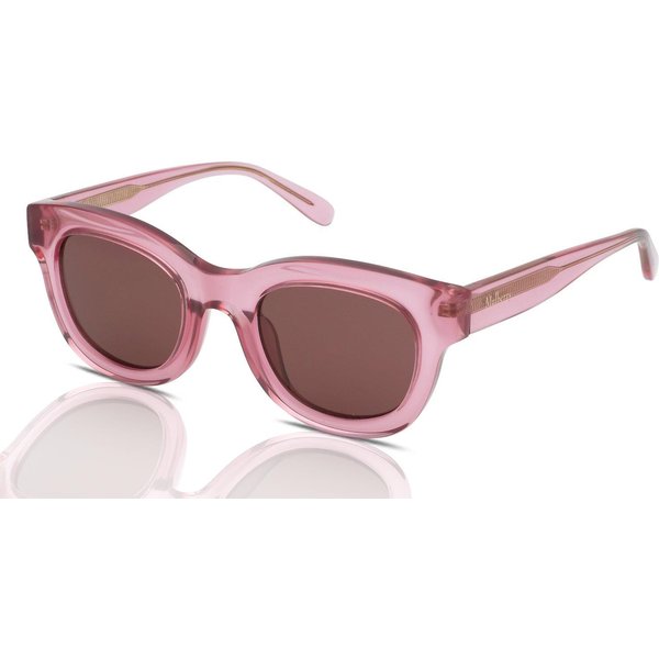 Mulberry Ollie SML213 Women's Sunglasses 0856 Shiny Transparent Pink/Brown
