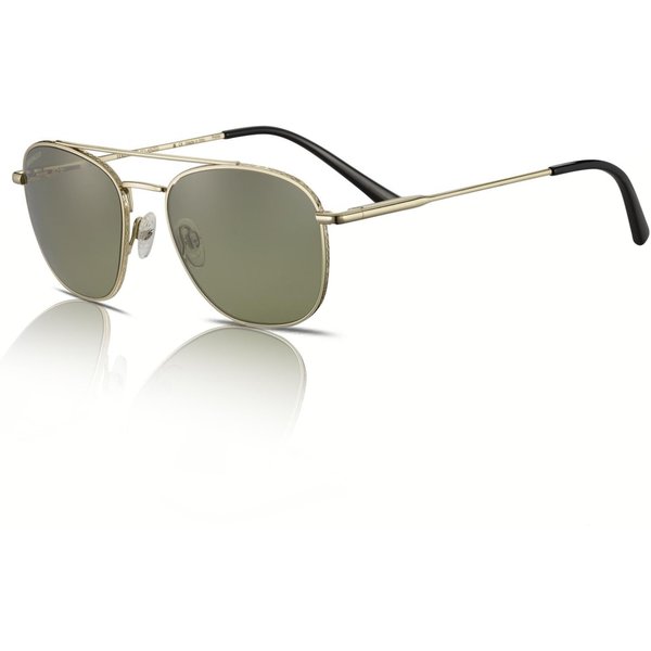 Serengeti Carroll SS542001 Sunglasses Shiny Light Gold/Green Mineral Polarised
