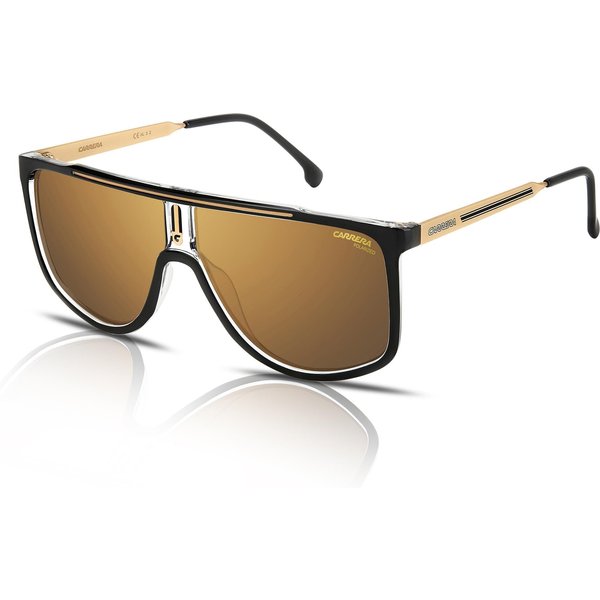 Carrera 1056/S Men's Sunglasses 2M2/YL Black-Gold/Gold Contrast
