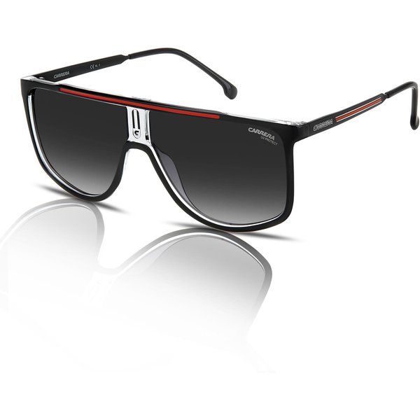 Carrera 1056/S Men's Sunglasses OIT/9O Black & Red/Grey Gradient