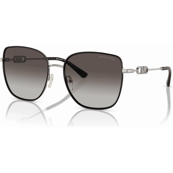 Michael Kors Empire Square MK1129J Women's Sunglasses 10148G Light Gold/Black/Dark Grey Gradient