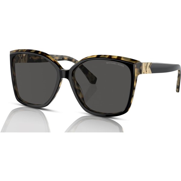 Michael Kors Malia MK2201 Women's Sunglasses 395087 Black-Amber Tortoise/Dark Grey