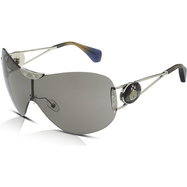 Vivienne Westwood Tina VW7021 Sunglasses 834 Silver Mirror/Grey Mirror