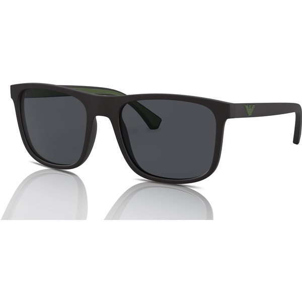 Emporio Armani EA4129 Men's Sunglasses 504287 Matte Black/Grey