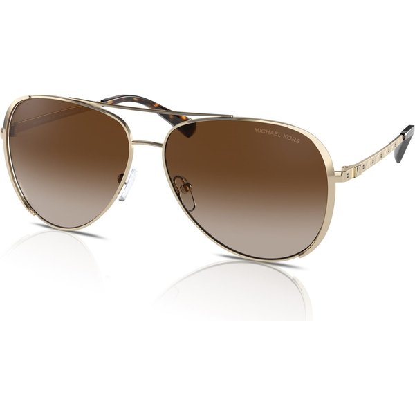 Michael Kors Chelsea Bright MK1101B Women's Sunglasses 101413 Light Gold/Gold-Grey Gradient Mirror