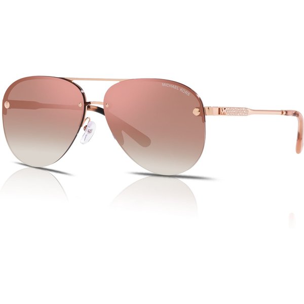 Michael Kors East Side MK1135B Women's Sunglasses 11086F Rose Gold/Pink Gradient Mirror