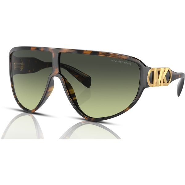 Michael Kors Empire Shield MK2194 Women's Sunglasses 30060N Dark Tortoise/Light Green Gradient