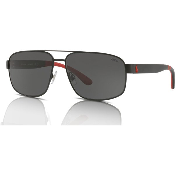 Polo Ralph Lauren PH3112 Men's Sunglasses 903887 Matte Black/Grey