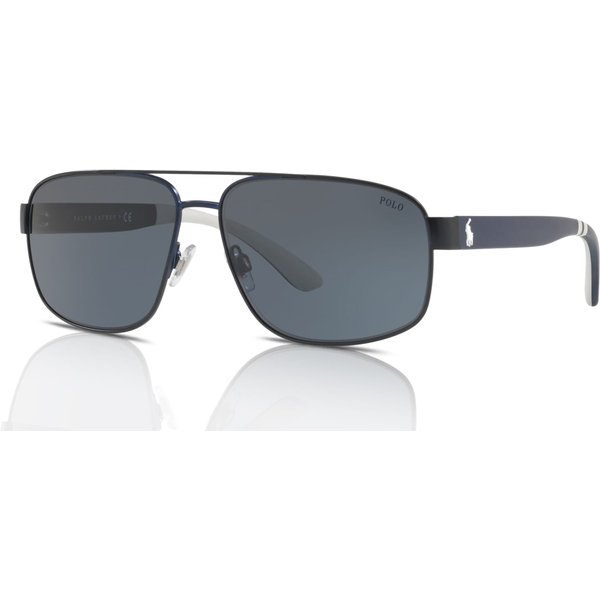 Polo Ralph Lauren PH3112 Men's Sunglasses 930387 Matte Navy Blue/Grey