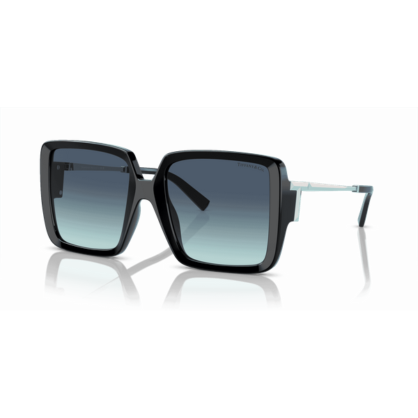 Tiffany & Co. TF4212U Women's Sunglasses 83429S Black/Azure Gradient Blue
