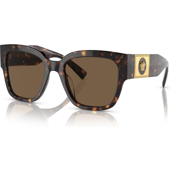 Versace VE4437U Women's Sunglasses 108/73 Havana/Dark Brown
