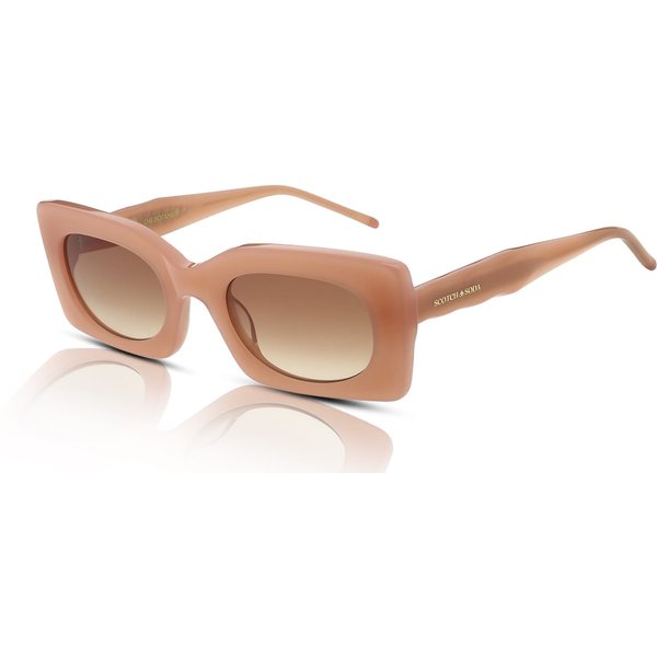 Scotch & Soda SS7041 Women's Sunglasses 231 Milky Coral/Brown Gradient
