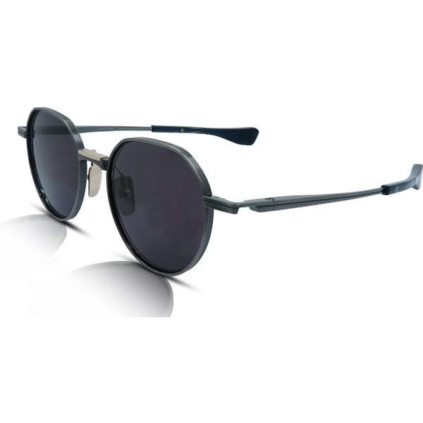 Dita Vers-One Sunglasses DTS150-A-02 Antique Silver/Midnight Black Swirl/Grey