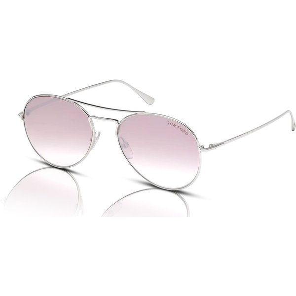 Tom Ford Ace-02 FT0551 Men's Sunglasses 18Z Silver/Pink