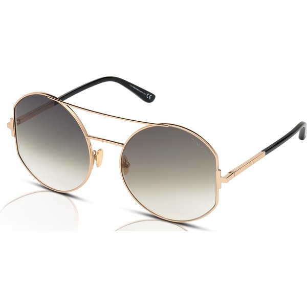 Tom Ford Dolly FT0782 Women's Sunglasses 28B Gold/Grey Mirror