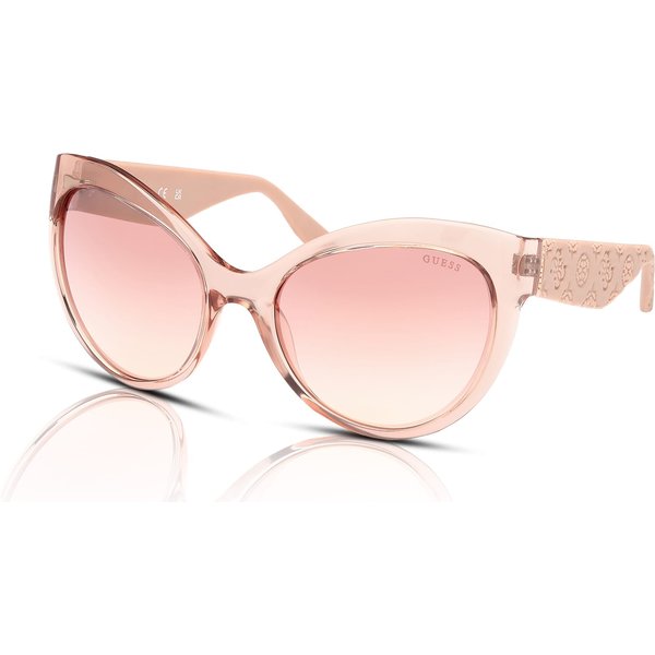 Guess GU00130 Women's Sunglasses 57U Shiny Beige/Bordeaux Mirror