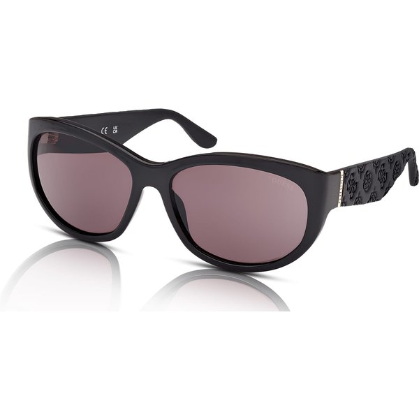 Guess GU00131 Women's Sunglasses 01A Shiny Black/Smoke