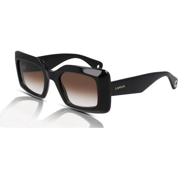 Lanvin LNV649S Women's Sunglasses 001 Black/Brown Gradient