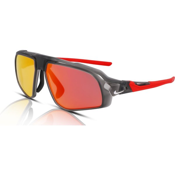 Nike Flyfree M FV2391 Men's Sunglasses 060 Matte Anthracte/Red Mirror-Clear