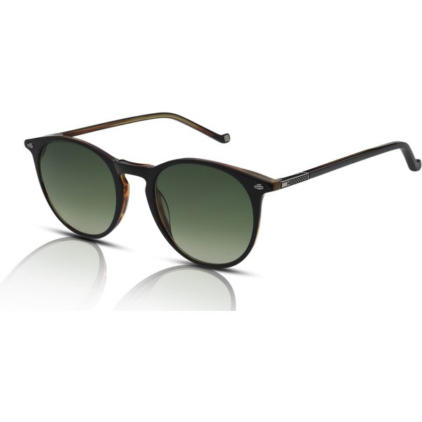 Hackett Savile Row Raglan HSB-929 Men's Sunglasses 039P Black Tortoise/Green Gradient
