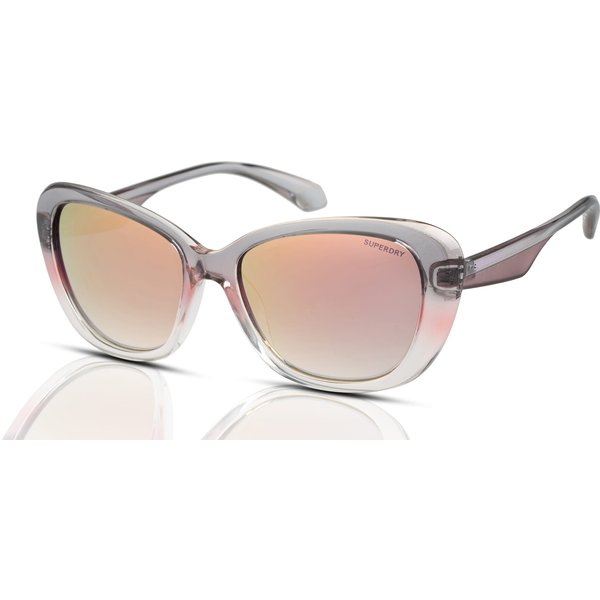 Superdry SDS-5022 Women's Sunglasses 108 Grey-Pink Crystal/Pink Mirror
