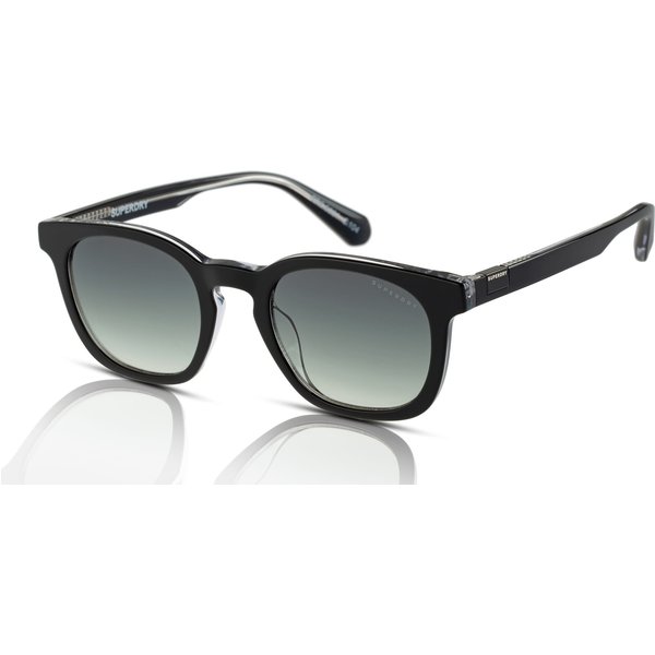 Superdry SDS-5031 Sunglasses 104 Black Crystal/Green Fade