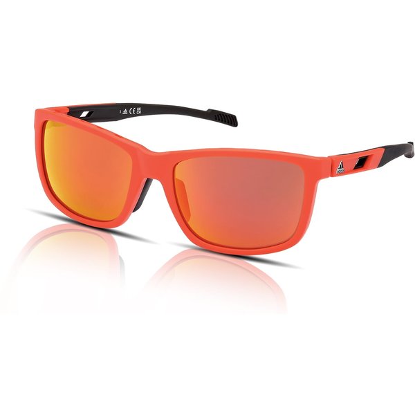 Adidas Sport ACTV Classic SP0047 Men's Sunglasses 67L Matte Red/Roviex Mirror
