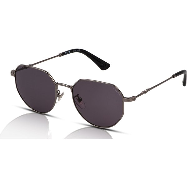 Police Origins Lite 18 SPLN30 Men's Sunglasses 0509 Total Shiny Ruthenium/Smoke