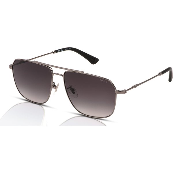 Police Origins Lite 20 SPLN32 Men's Sunglasses 509Y Total Shiny Ruthenium/Smoke Gradient