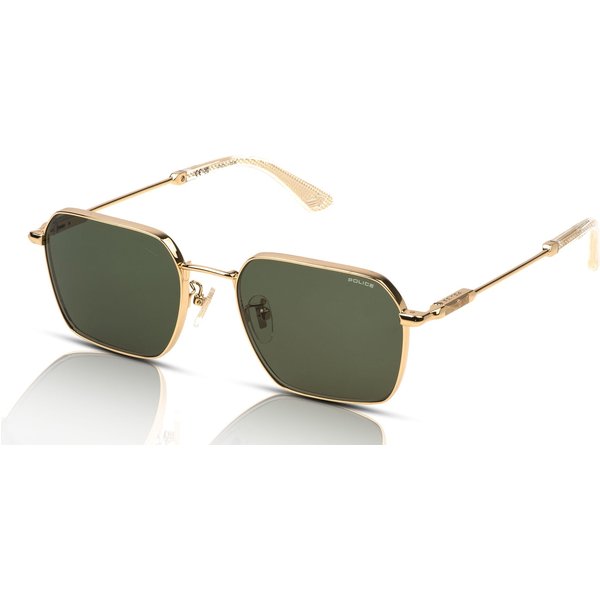 Police Horizon 10 SPLN41 Men's Sunglasses 0300 Shiny Total Rose Gold/Green