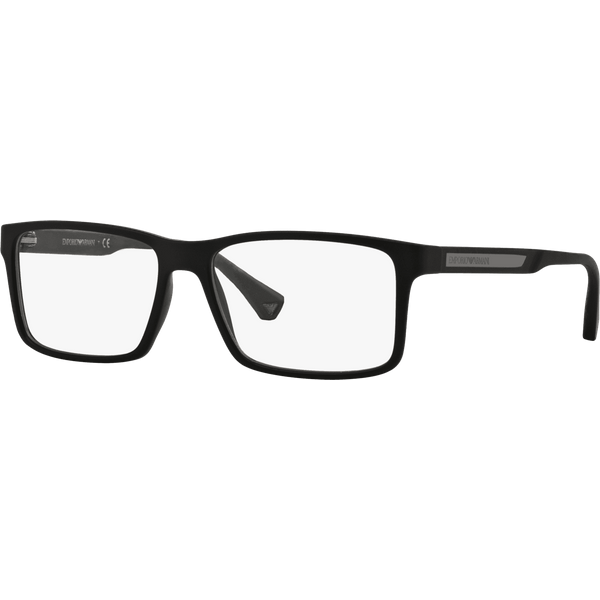 Emporio Armani EA3038 Men's Glasses 5063 Rubber Black