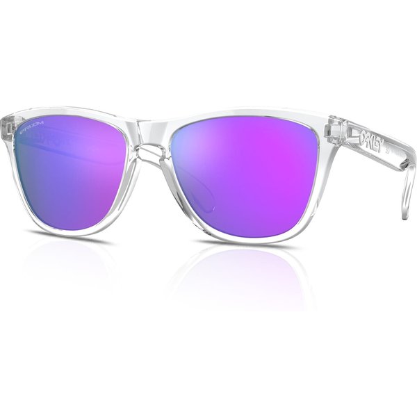 Oakley Frogskins OO9013 Sunglasses 9013H7 Polished Clear/Prizm Violet