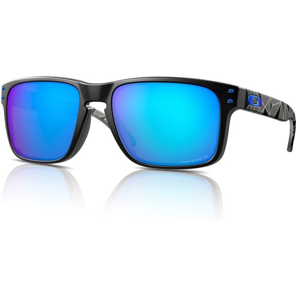 Oakley Holbrook OO9102 Men's Sunglasses 9102H0 Matte Black/Prizm Sapphire Iridium Polarised