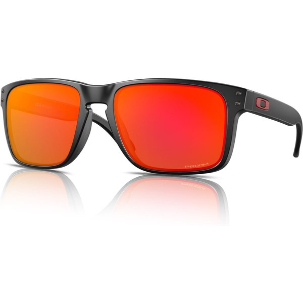 Oakley Holbrook XL OO9417 Men's Sunglasses 941704 Matte Black/Prizm Ruby