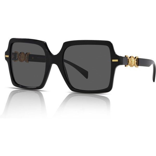 Versace VE4441 Women's Sunglasses GB1/87 Black/Dark Grey