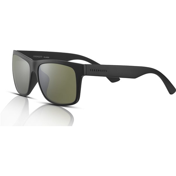 Serengeti Positano 8370 Sunglasses Black Matte/Mineral Polarised 555nm