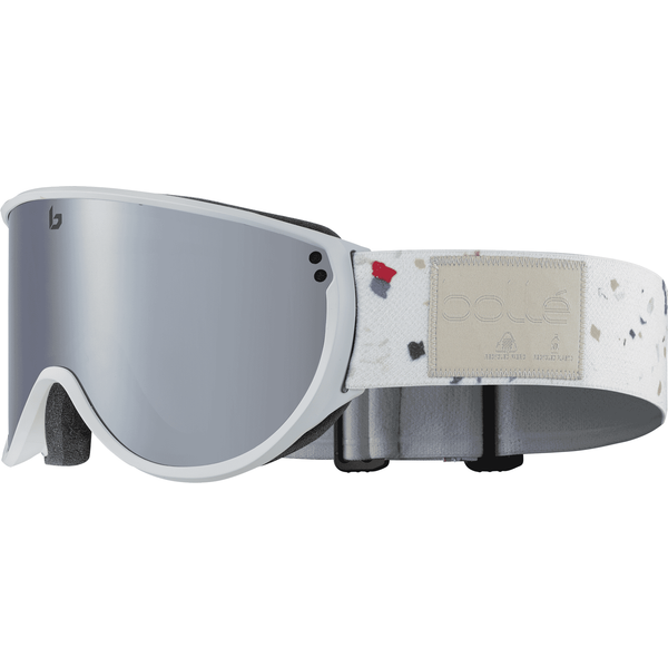 Bolle Eco Blanca BG283001 Small Women's Ski Goggles Ice White Matte/Black Chrome Cat 3