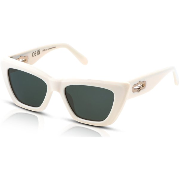 Mulberry Pimlico SML256 Women's Sunglasses 0702 Shiny Full Ivory/Green